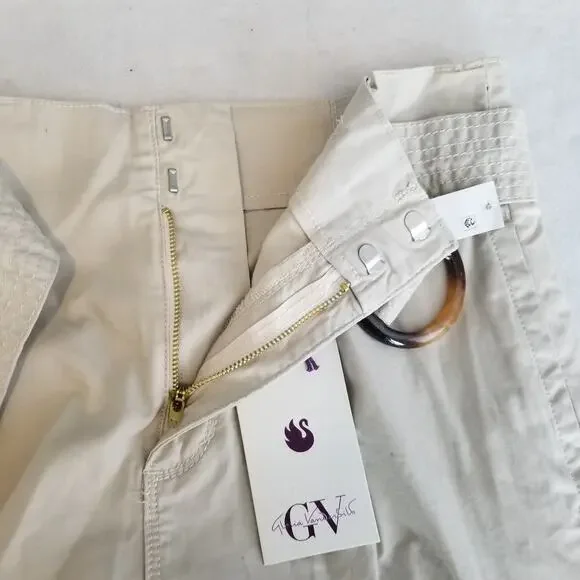 Gloria Vanderbilt Women's Trapunto Self Belt Vacation Shorts, Size 10 New - Picture 7 of 13